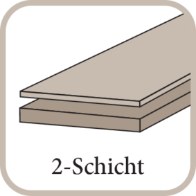 Landhausdielen 2-Schicht Nut/Feder Verbindung