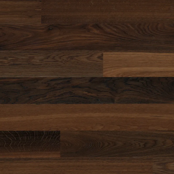 Eiche geräuchert 24/Chêne fumé 24/Rovere fumé 24 Ohne Bürstung Klebeparkett naturgeölt Ohne Fase